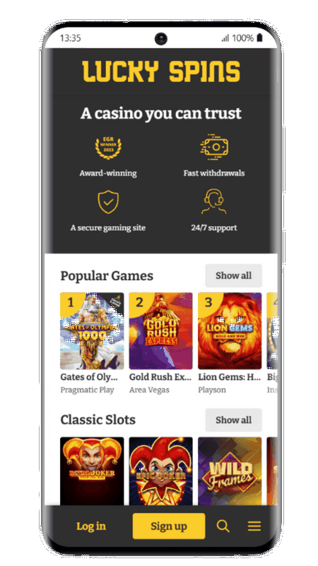 Lucky Spins anmeldelse (2026)